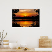 "Sunrise Lake" Poster/Wall Decor Poster (Keuken)