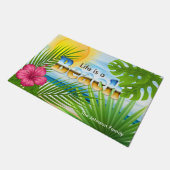 Sunrise Life is een tropisch design voor elke dag Deurmat (Schuin)