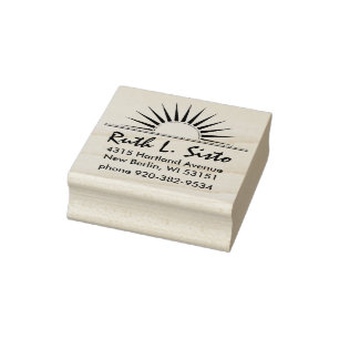 SUNRISE logo Gold Silver I + jouw ruggengraat. en  Rubberstempel