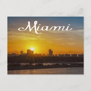 Sunrise Miami Skyline, Florida - VS Briefkaart