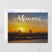 Sunrise Miami Skyline, Florida - VS Briefkaart (Voorkant / Achterkant)