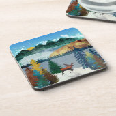 Sunrise Moose Bier Onderzetter (Linkerzijde)