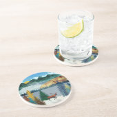 Sunrise Moose Zandsteen Onderzetter (Zijkant)