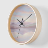 Sunrise Mountain Wall Horloge - La nature paisible (Angle)