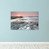 Sunrise nabij Brenton Point State Park op Ocean Canvas Afdruk (Insitu (Houten vloer))