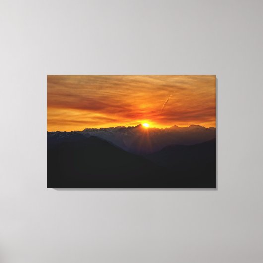 Sunrise North Cascades Canvas Afdruk (Voorkant)