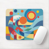 Sunrise Ocean Wave Muismat (Met muis)