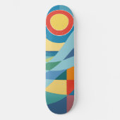 Sunrise Ocean Wave Skateboard (Voorkant)