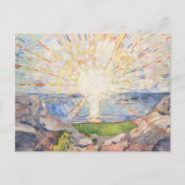 Sunrise of Renewal,Edvard Munch’s Solenintro Briefkaart (Voorkant)