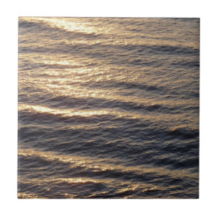 Sunrise on Ocean Waters kalmerende fotografie Tegeltje