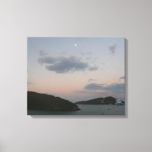 Sunrise op de Amerikaanse Maagdeneilanden St. Thom Canvas Afdruk