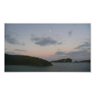 Sunrise op de Amerikaanse Maagdeneilanden St. Thom Foto Afdruk