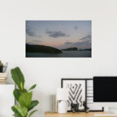 Sunrise op de Amerikaanse Maagdeneilanden St. Thom Poster (Thuiskantoor)
