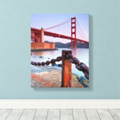 Sunrise op het punt van de Fort Canvas Afdruk (Insitu (Houten vloer))