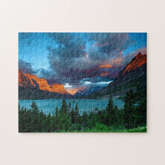 SunRise op St. Mary Lake Legpuzzel (Horizontaal)
