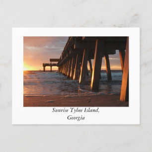 Sunrise op Tybee Island Georgia Briefkaart