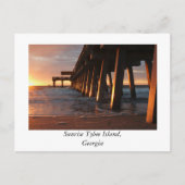 Sunrise op Tybee Island Georgia Briefkaart (Voorkant)