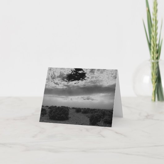 Sunrise orageuse au Nouveau-Mexique Carte pour not (Devant)