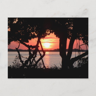 Sunrise over de baai briefkaart