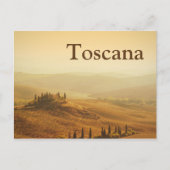 Sunrise over een landschap in het Toscaanse tekstb Briefkaart (Voorkant)