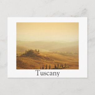 Sunrise over een landschap in het Toscane witte br Briefkaart
