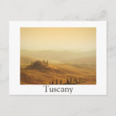 Sunrise over een landschap in het Toscane witte br Briefkaart (Voorkant)