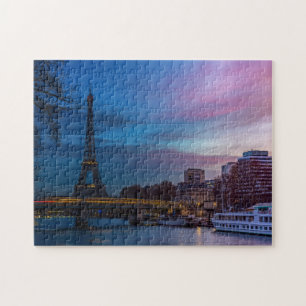 Sunrise over Eiffeltoren - Parijs, Frankrijk, Euro Legpuzzel