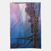 Sunrise over Eiffeltoren - Parijs, Frankrijk, Euro Theedoek (Verticaal)