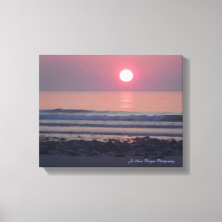 Sunrise over Hampton Beach Canvas Afdruk