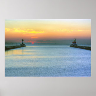 Sunrise over het Kanaal Poster