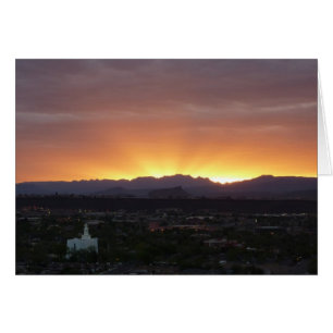 Sunrise over het landschap St. George Utah