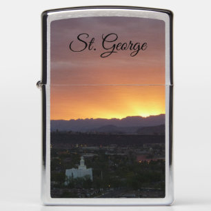 Sunrise over het landschap St. George Utah