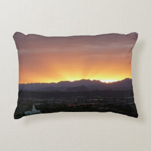 Sunrise over het landschap St. George Utah Accent Kussen