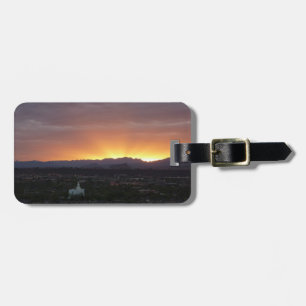 Sunrise over het landschap St. George Utah Bagagelabel
