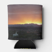 Sunrise over het landschap St. George Utah Blikjeskoeler (Achterkant)