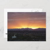 Sunrise over het landschap St. George Utah Briefkaart (Voorkant / Achterkant)