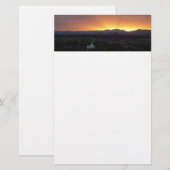 Sunrise over het landschap St. George Utah Briefpapier (Voorkant / Achterkant)