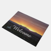 Sunrise over het landschap St. George Utah Deurmat (Schuin)