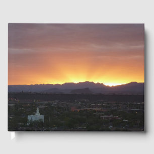 Sunrise over het landschap St. George Utah Gastenboek