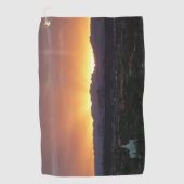 Sunrise over het landschap St. George Utah Golfhanddoek (Voorkant)