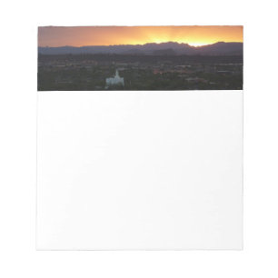 Sunrise over het landschap St. George Utah Notitieblok