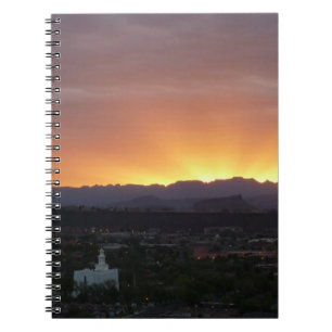 Sunrise over het landschap St. George Utah Notitieboek