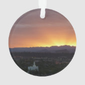 Sunrise over het landschap St. George Utah Ornament (achterkant)