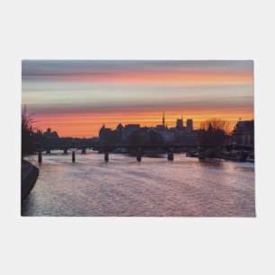 Sunrise over Ile de la Cite en Notre Dame - Parijs Deurmat