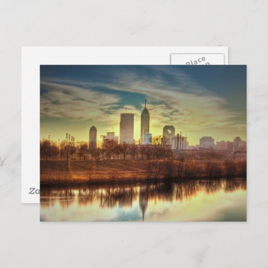 Sunrise over Indianapolis, IN Briefkaart (Voorkant / Achterkant)