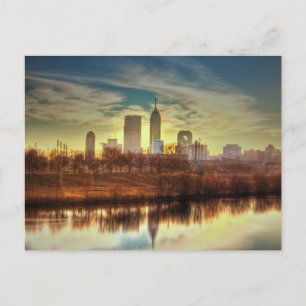 Sunrise over Indianapolis, IN Briefkaart