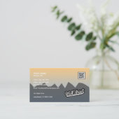 Sunrise Over Mountains - Carte de visite (Debout devant)