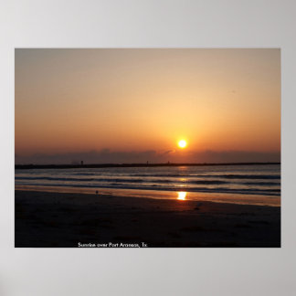 Sunrise over Port Aransas, Tx. Poster