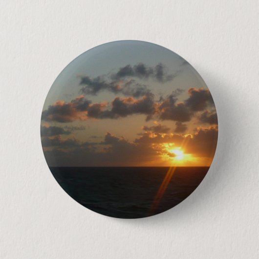 Sunrise over San Juan I Puerto Rico Ronde Button 5,7 Cm (Voorkant)