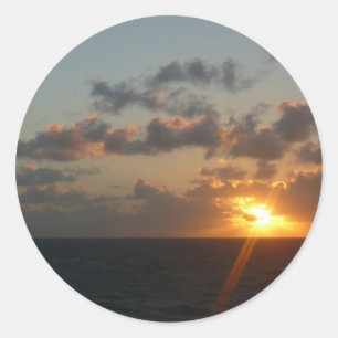 Sunrise over San Juan I Puerto Rico Ronde Sticker
